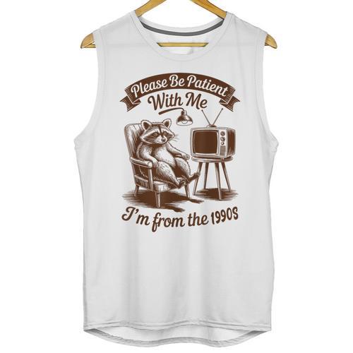 Please Be Patient With Me I'm From The 1900s Raccoon Vintage Unisex Tank Top - Figerry