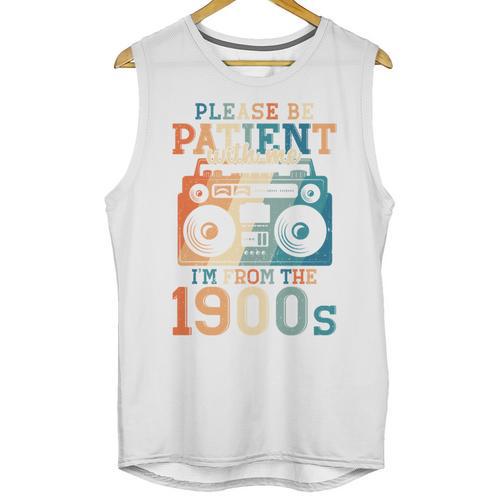 Please Be Patient With Me I'm From The 1900s Retro 90s Dad Unisex Tank Top - Figerry