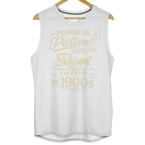 Please Be Patient With Me I'm From The 1900s Retro Premium Tri-Blend Unisex Tank Top - Figerry