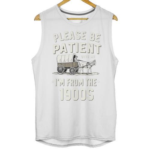 Please Be Patient I'm From The 1900s Retro Premium Tri-Blend Unisex Tank Top - Figerry