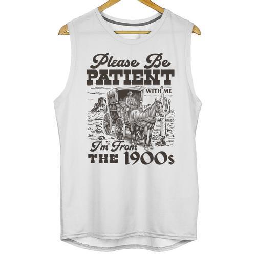 Please Be Patient I'm From The 1900s Retro Vintage Theme Unisex Tank Top - Figerry