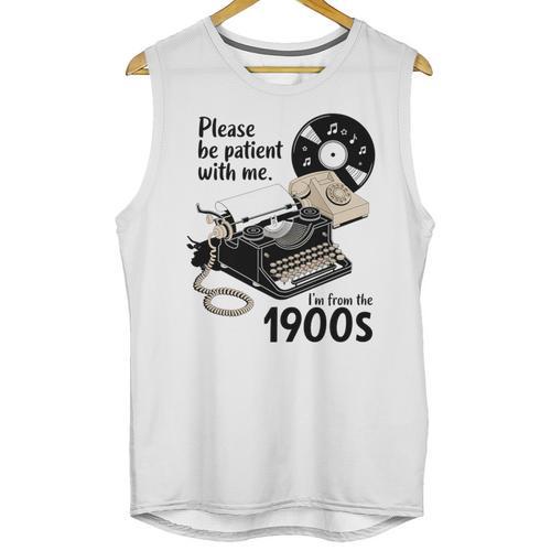 Please Be Patient I'm From The 1900s Sarcastic Joke Premium Tri-Blend Unisex Tank Top - Figerry