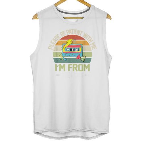 Please Be Patient With Me I'm From The 1900s Vintage Cassett Unisex Tank Top - Figerry