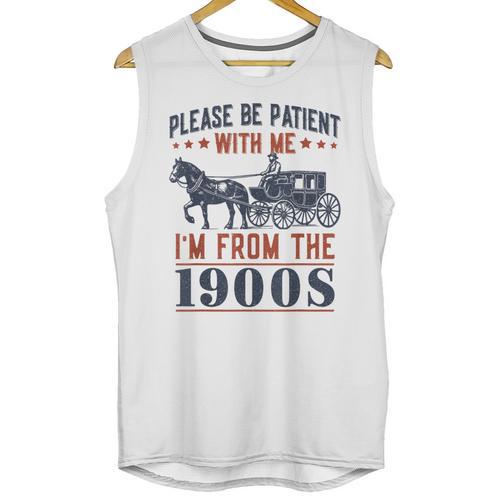 Please Be Patient I'm From The 1900s Vintage Dad Unisex Tank Top - Figerry