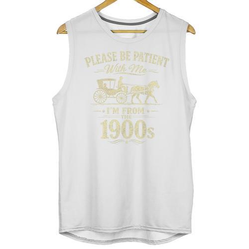 Please Be Patient With Me I'm From The 1900s Vintage Premium Tri-Blend Unisex Tank Top - Figerry