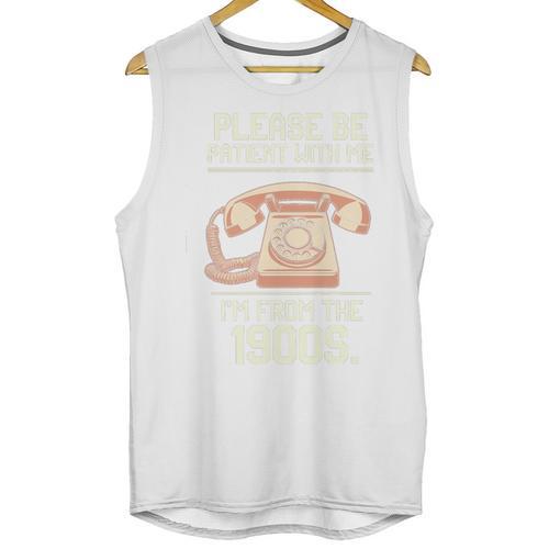 Please Be Patient With Me I'm From The 1900s Vintage Retro Premium Tri-Blend Unisex Tank Top - Figerry