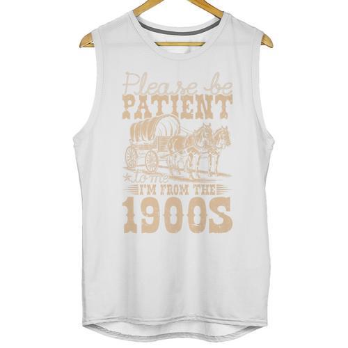 Please Be Patient To Me I'm From The 1900s Wild West Vintage Premium Unisex Tank Top - Figerry