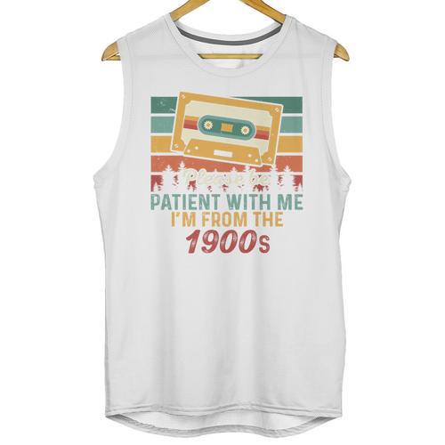 Please Be Patient-With Me I'm From The 1900s Retro Music Premium Unisex Tank Top - Figerry