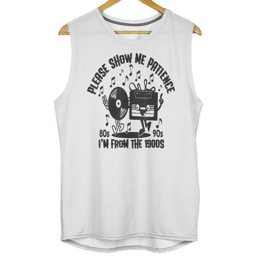 Please Show Me Patience I'm From The 1900s Vintage CASSETTE Unisex Tank Top - Figerry