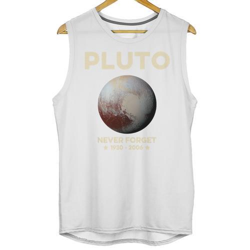 Pluto Never Forget 1930-2006 Planet Space Science Nostalgia Premium Tri-Blend Unisex Tank Top - Figerry