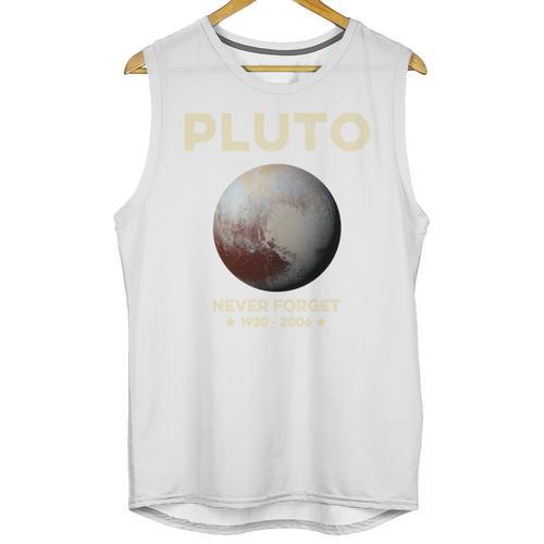 Pluto Never Forget 1930-2006 Planet Space Science Nostalgia Unisex Tank Top - Figerry