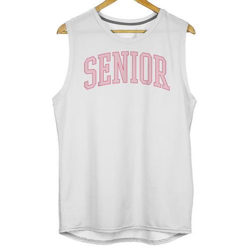 Preppy Varsity Pink Senior Graduation Unisex Tank Top - Best Gift Smart