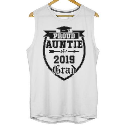Proud Auntie Of a 2019 Grade Aunt Graduation Unisex Tank Top - Best Gift Smart