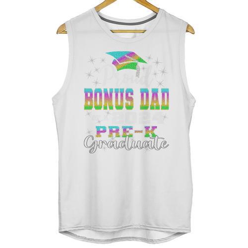 Proud Bonus Dad Of PreK School Graduate 2024 Graduation Premium Unisex Tank Top - Best Gift Smart