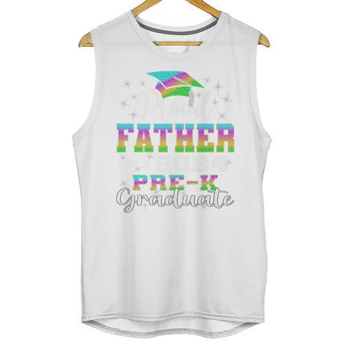Proud Father Of PreK School Graduate 2024 Graduation Father Premium Unisex Tank Top - Best Gift Smart