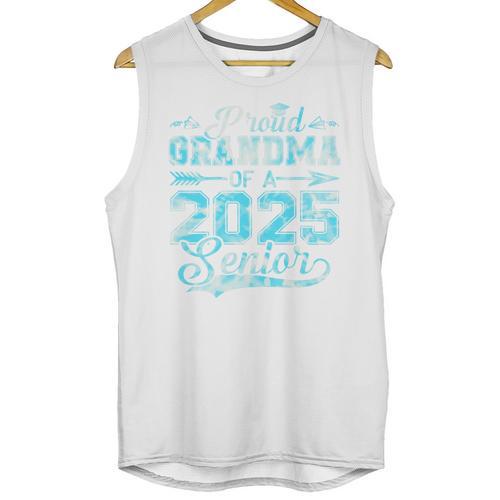 Proud Grandma Of a 2025 Senior Graduate Graduation Premium Unisex Tank Top - Best Gift Smart