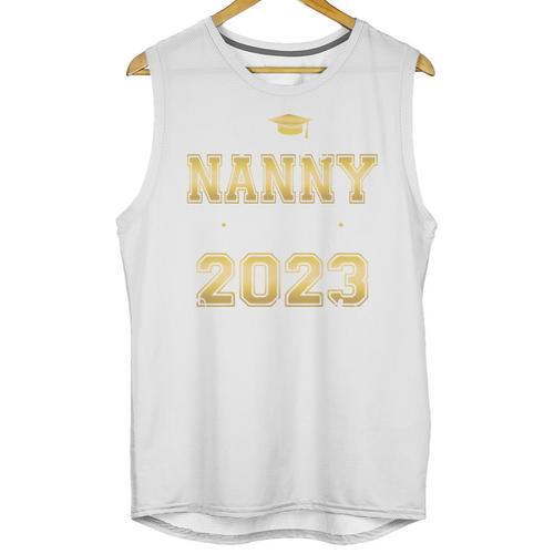 Proud Nanny Of Two 2023 Graduate Class 2023 Graduation Unisex Tank Top - Best Gift Smart