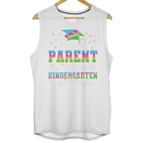 Proud Parent Of Kindergarten Graduate 2024 Graduation Parent Premium Unisex Tank Top - Best Gift Smart