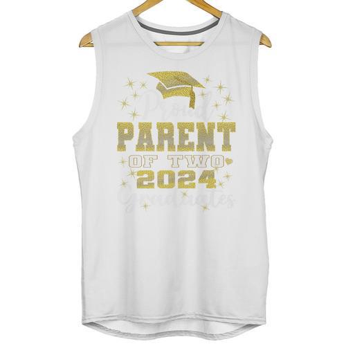 Proud Parent Of Two 2024 Graduate Class 2024 Graduation Premium Unisex Tank Top - Best Gift Smart