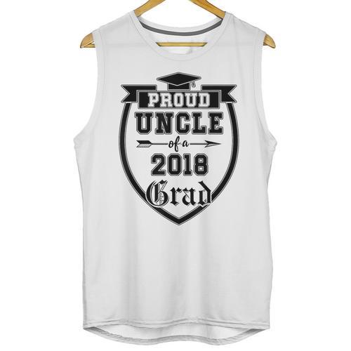 Proud Uncle Of a 2018 Grad Graduation Family Unisex Tank Top - Best Gift Smart