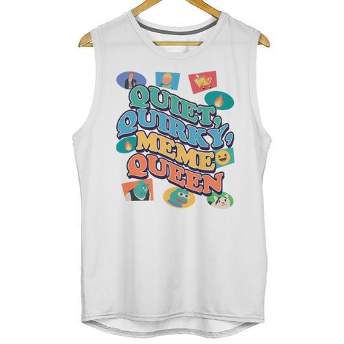 Quiet Quirky Meme Queen Introvert Anti People Meme Lovers Unisex Tank Top - Raresse