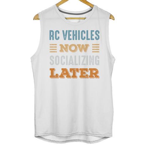 RC Vehicles Now Minimal Socializing Introvert Vintage Unisex Tank Top - Raresse