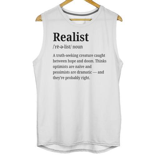 Realist Definition For Introverts Honest Personality Unisex Tank Top - Raresse