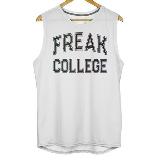 Retro Anti Social FREAK COLLEGE Introvert Stay Away From Me Unisex Tank Top - Raresse