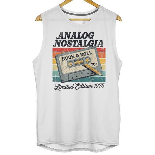 Retro Cassette Case 70s Vintage Music Analog Nostalgia Unisex Tank Top - Figerry