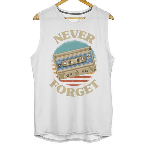 Retro Cassette Never Forget Nostalgia Vintage Unisex Tank Top - Figerry