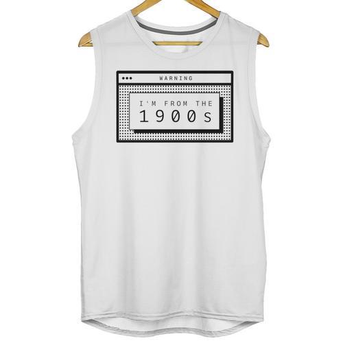 Retro Computer Screen I'm From The 1900s Birthday Unisex Tank Top - Figerry