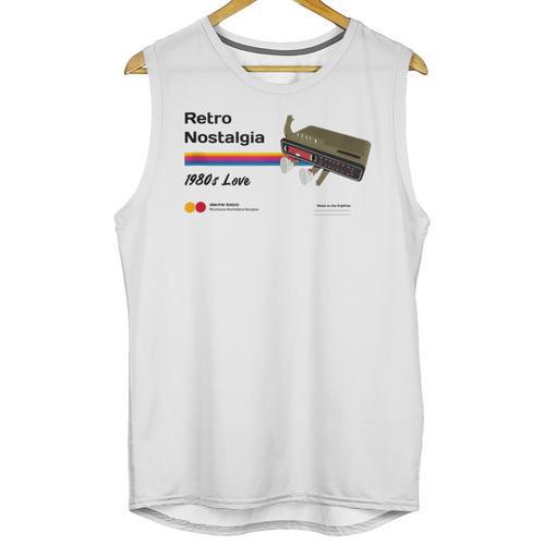 Retro Nostalgia 1980s Love Graphic Unisex Tank Top - Figerry