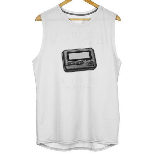 Retro Pager 90s Nostalgia Premium Tri-Blend Unisex Tank Top - Figerry