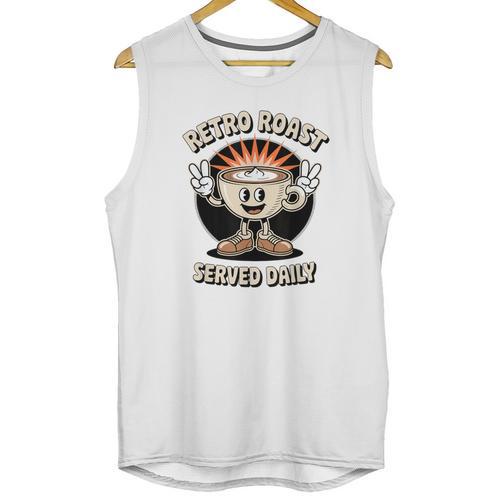 Retro Roast Coffee Retro Cartoon Vintage Nostalgia Fun Unisex Tank Top - Figerry