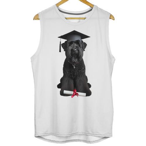 Russian Terrier Dog Graduation Cap Graduate Owner Grad Unisex Tank Top - Best Gift Smart