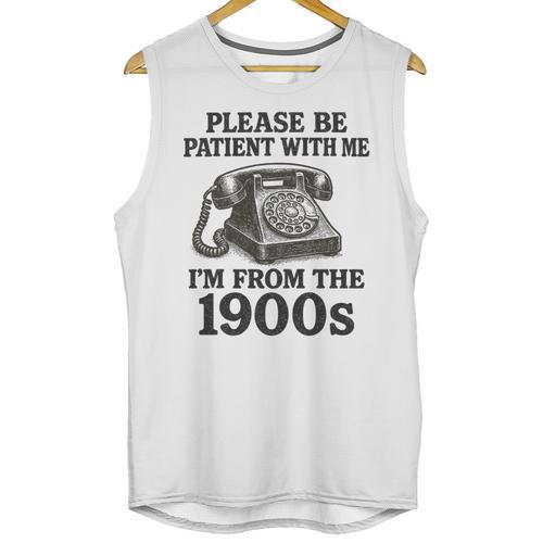 Sarcastic Please Be Patient I'm From The 1900s Premium Tri-Blend Unisex Tank Top - Figerry