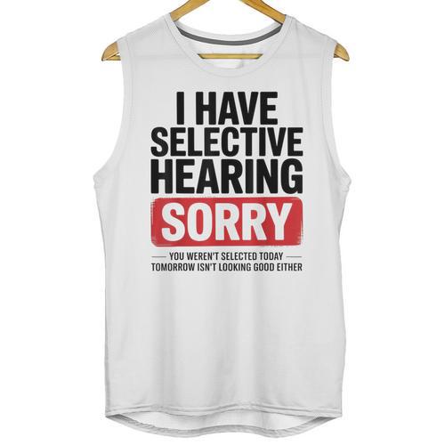 Sarcastic Sayings Introvert I Have Selective Hearing Unisex Tank Top - Raresse