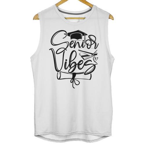 That Says Senior Vibes Graduation Diploma School Spirit Unisex Tank Top - Best Gift Smart