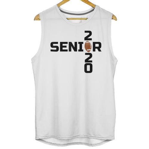 Senior 2020 Football Graduation Shirt Unisex Tank Top - Best Gift Smart