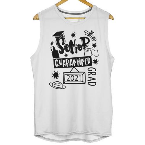 Senior 2021 Graduate 12th Grade Quarantine Senior Graduation Unisex Tank Top - Best Gift Smart