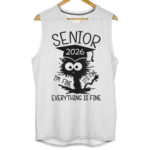 Senior 2026 High School College Graduation Year Class Of 26 Unisex Tank Top - Best Gift Smart