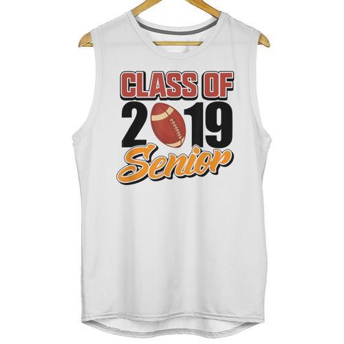 Senior Class Of 2019 Tshirt Graduation Students Football Unisex Tank Top - Best Gift Smart
