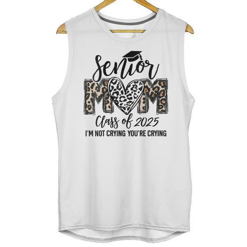 Senior Mom Class Of 2025 Senior Mama 2025 Leopard Graduation Unisex Tank Top - Best Gift Smart