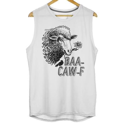 Sheep Baa Crow Caw Back Off Pun Tee For Introverts & Teens Unisex Tank Top - Raresse