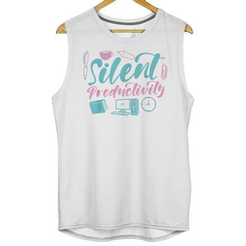 Silent Productivity Introvert Office Staff Secretary Admin Unisex Tank Top - Raresse