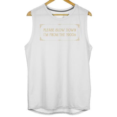 Slow Down I'm From The 1900s Unisex Tank Top - Figerry