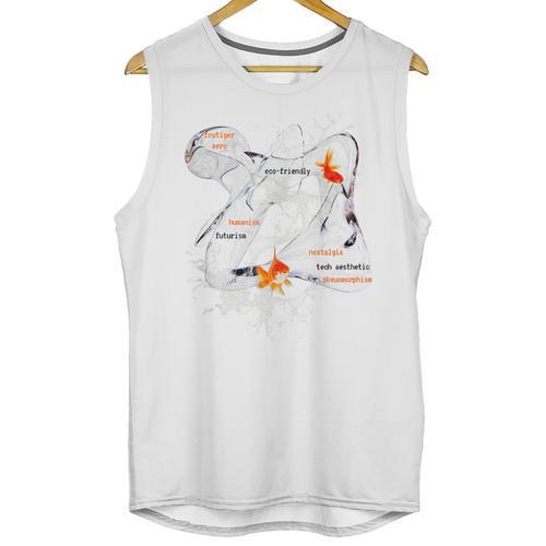 Splash Water Frutiger Aero Y2K Style Clownfish Unisex Tank Top - Figerry