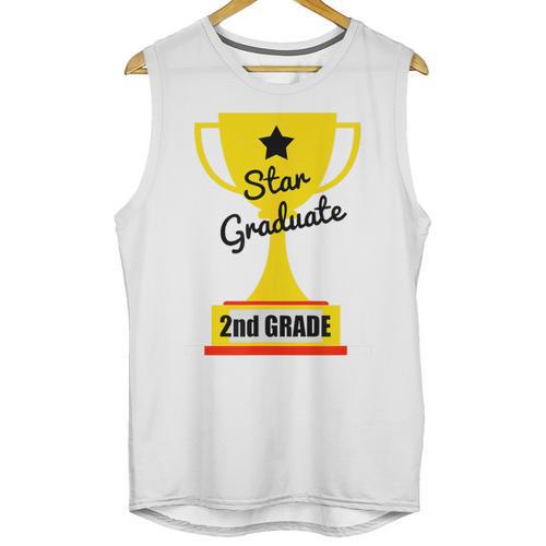 Star Graduate Second Grade Graduation Trophy Cup Unisex Tank Top - Best Gift Smart