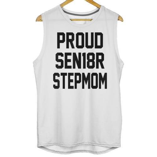 Stepmom Stepmother SEN18R Grad Senior Graduation Party Shirt Unisex Tank Top - Best Gift Smart