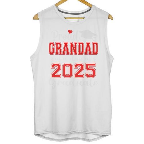 Super Proud Grandad Of 2025 Graduate Graduation Family Premium Unisex Tank Top - Best Gift Smart